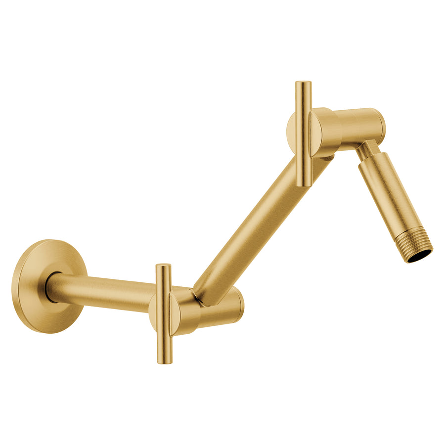 Showering Acc- Premium 16' Adjustable Shower Arm in Brushed Gold