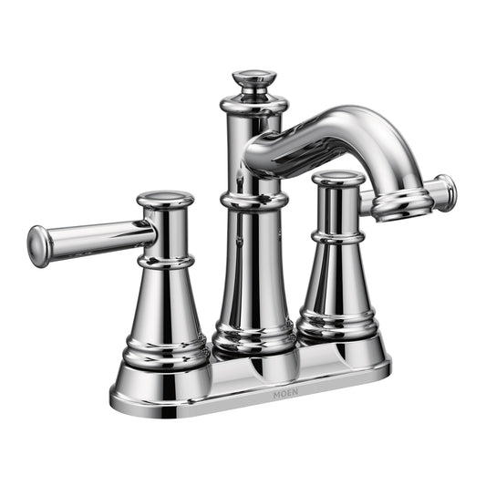 Belfield 6.31" 1.2 gpm 2 Lever Handle Three Hole Deck Mount Bathroom Faucet in Chrome