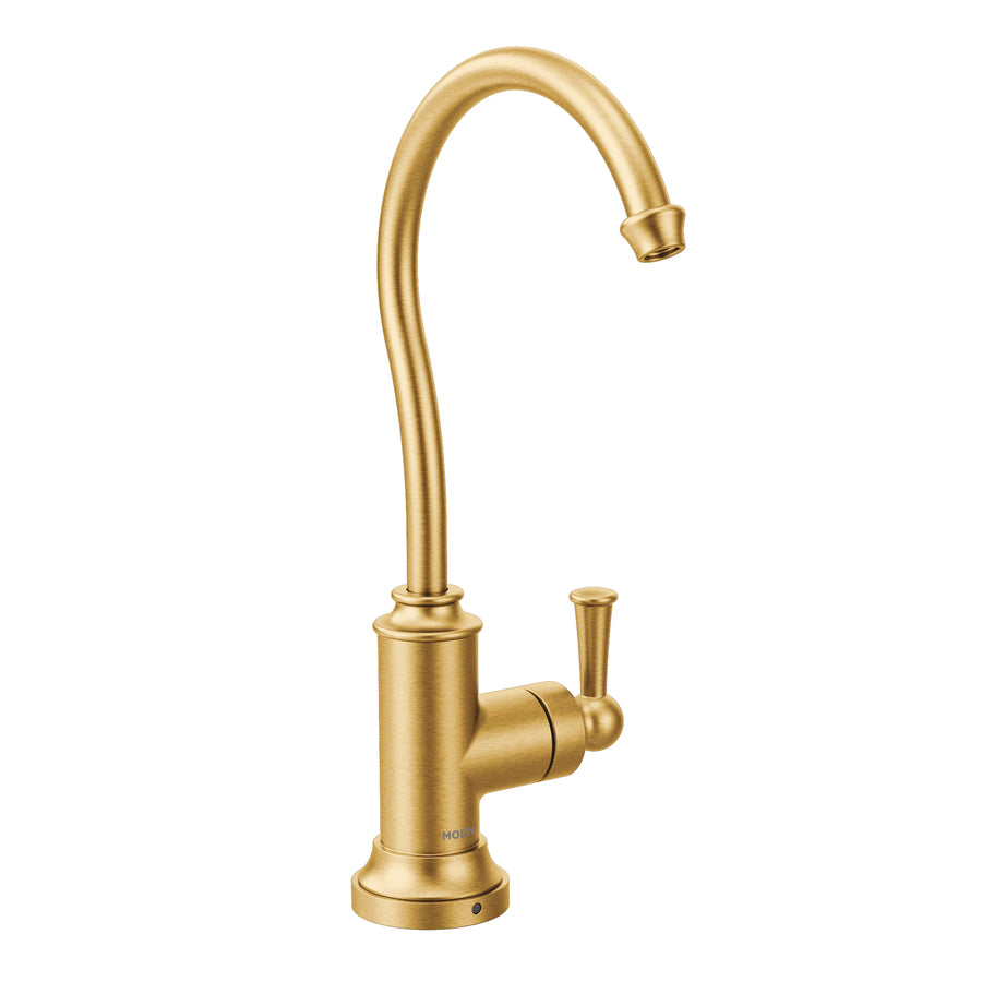 Sip 11' 1.5 gpm 1 Lever Handle One Hole Deck Mount Traditional Beverage Faucet in Brushed Gold