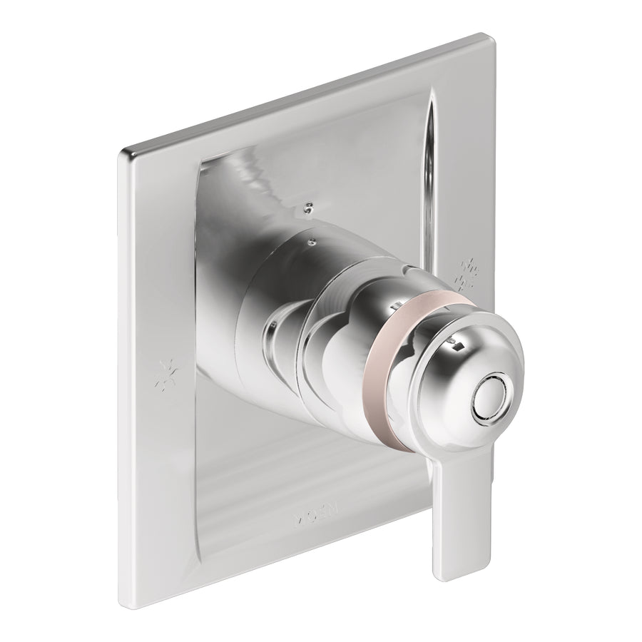 90 Degree 6.63' 1 Handle Faucet Trim in Chrome