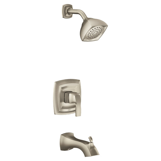 Voss 6.25" 1.75 gpm 1 Handle 2-Series Tub & Shower Faucet in Brushed Nickel