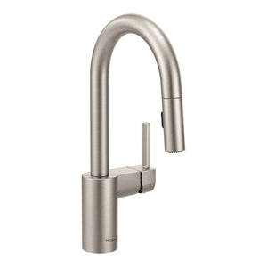 Align 13.75' 1.5 gpm 1 Lever Handle One or Three Hole Deck Mount Bar Faucet and Supply Lines in Spot Resist Stainless