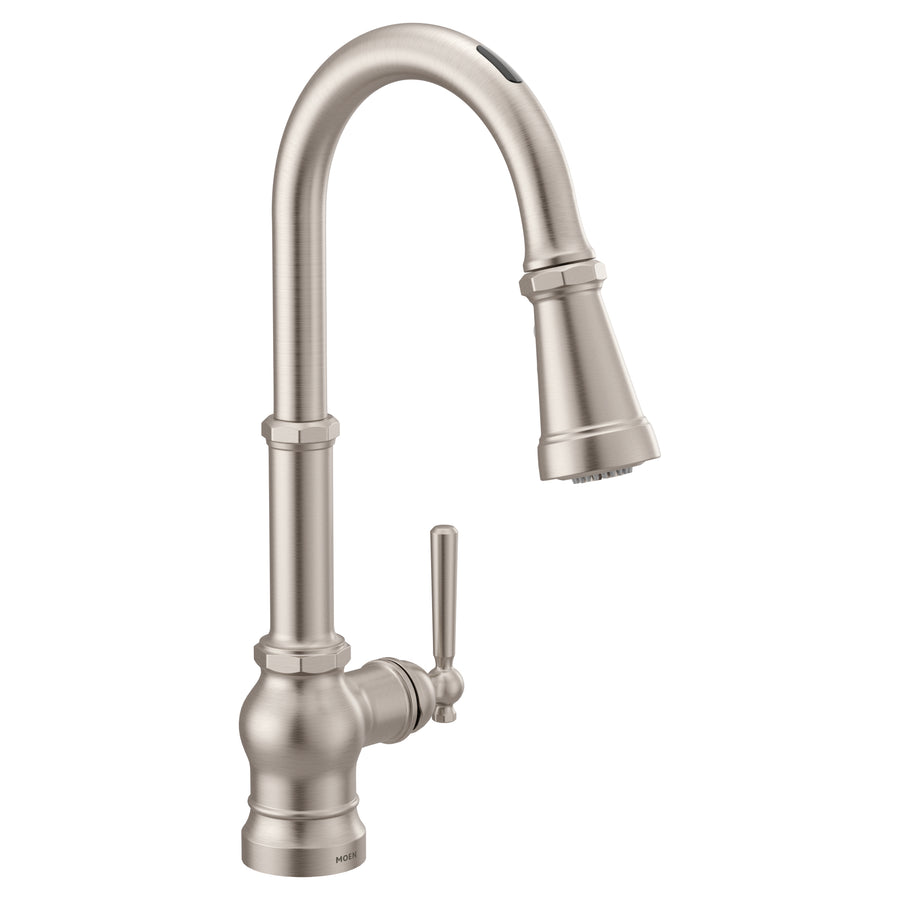 Paterson 17' 1.5 gpm 1 Lever Handle One Hole Deck Mount Smart Kitchen Faucet in Spot Resist Stainless