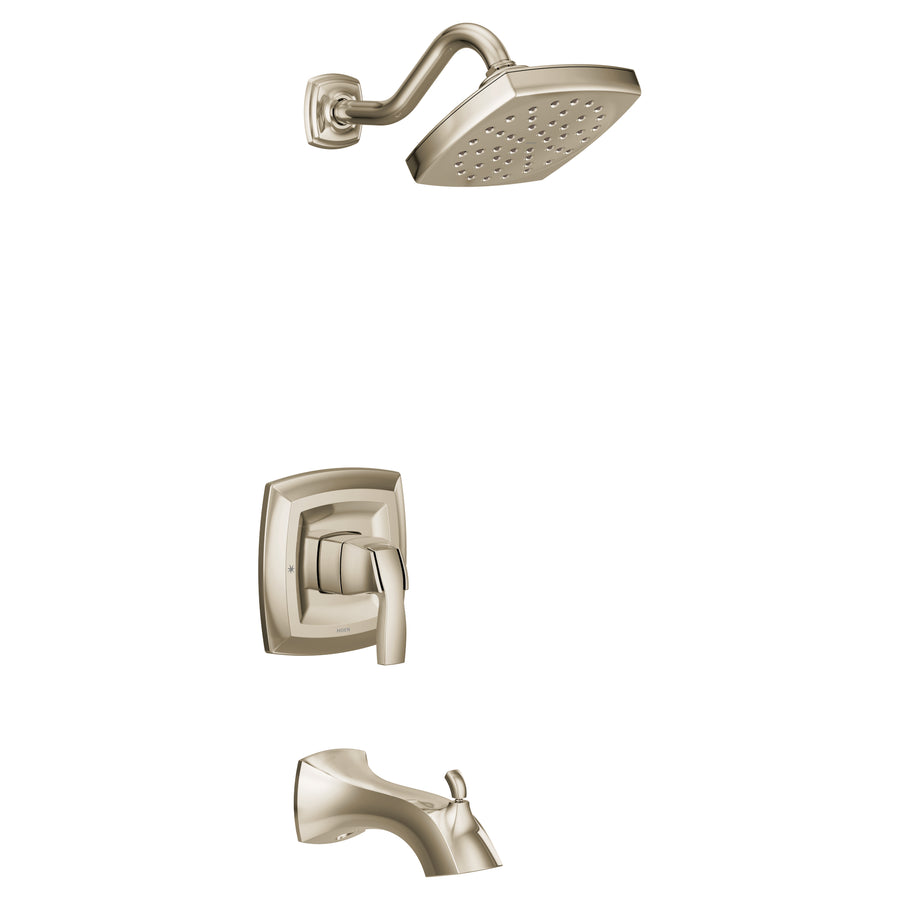 Voss 6.25' 2.5 gpm 1 Handle Tub & Shower Faucet in Polished Nickel
