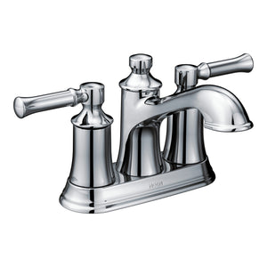 Dartmoor 5.87' 1.2 gpm 2 Lever Handle Three Hole Deck Mount Bathroom Faucet in Chrome