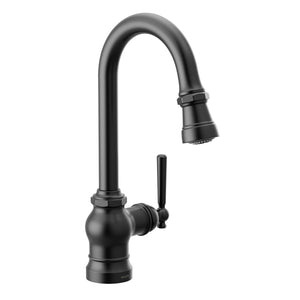 Paterson 15.56' 1.5 gpm 1 Handle One Hole Faucet in Matte Black