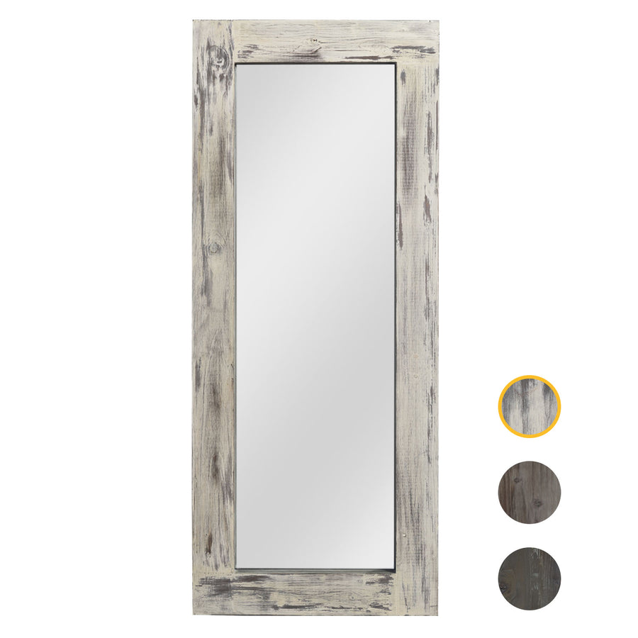 57-in H x 24-in W Wood Framed Full Length Mirror