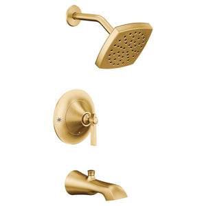 Flara 6.63' 1.75 gpm 1 Handle Posi-Temp Tub & Shower Faucet in Brushed Gold