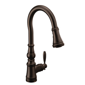 Weymouth 16.73' 1.5 gpm 1 Lever Handle One Hole Deck Mount Kitchen Faucet in Oil Rubbed Bronze