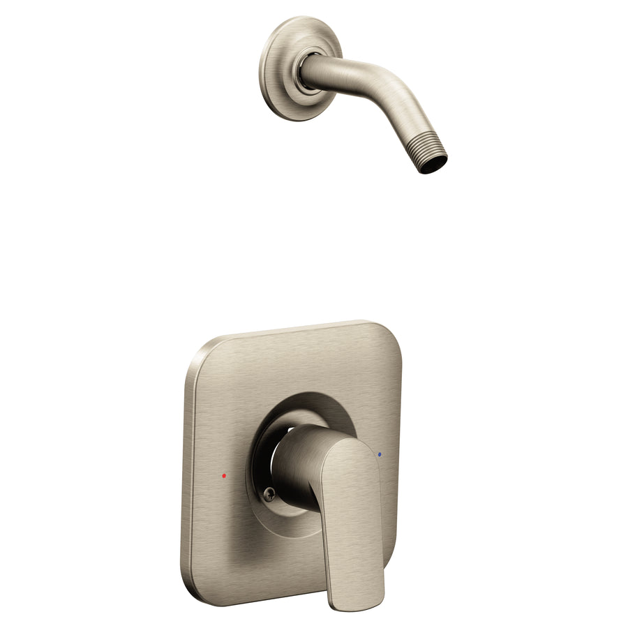 Rizon Posi-Temp 1 Handle Shower Only Faucet Trim without Showerhead in Brushed Nickel