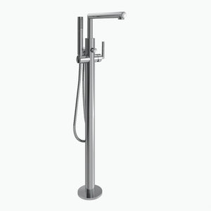 Arris 39.5' 1.75 gpm 1 Lever Handle One Hole Floor Mount Floor mount tub-filler in Chrome