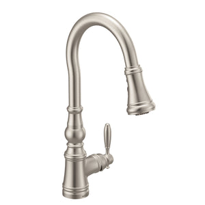 Weymouth 16.73' 1.5 gpm 1 Lever Handle One Hole Deck Mount Kitchen Faucet in Spot Resist Stainless