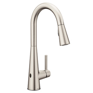 Sleek 15.56' 1.5 gpm 1 Lever Handle One or Three Hole Deck Mount Two Function Kitchen Faucet in Spot Resist Stainless