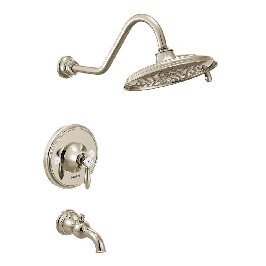 Weymouth 7' 2.5 gpm 1 Handle Tub & Shower Faucet Trim in Polished Nickel