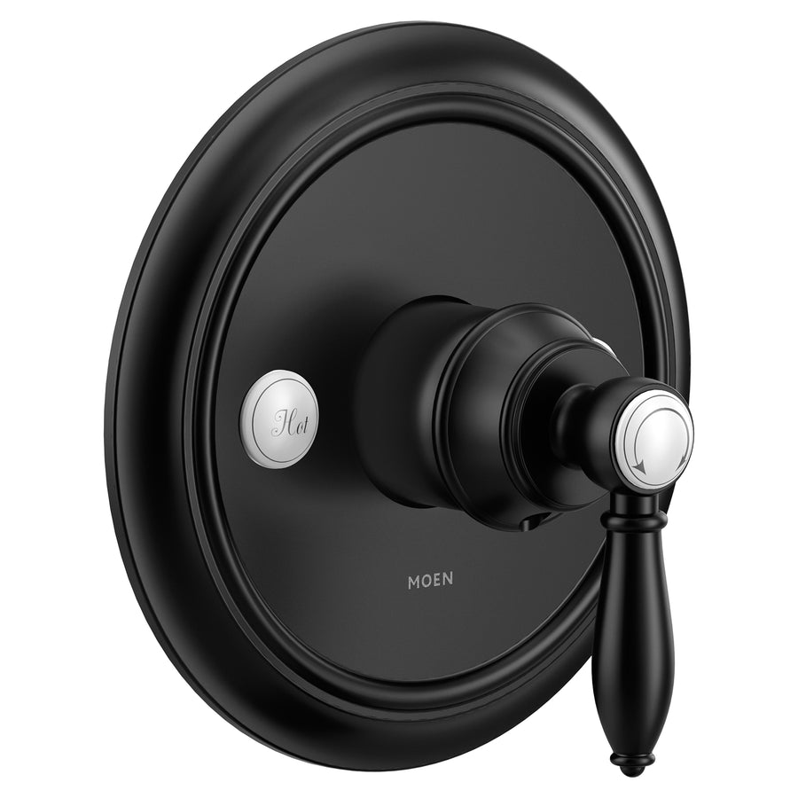 Weymouth 7.25' 1 Handle 3-Series Tub & Shower Valve Only in Matte Black