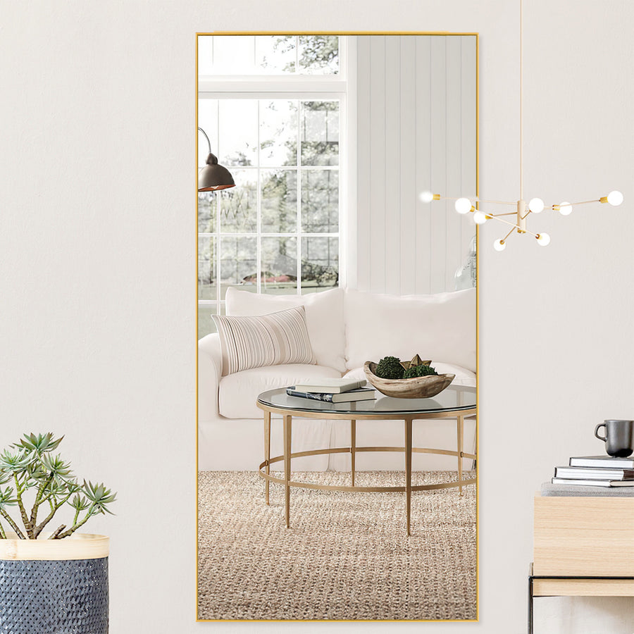 71-in H x 24-in W Metal Framed Full Length Free-standing Mirror