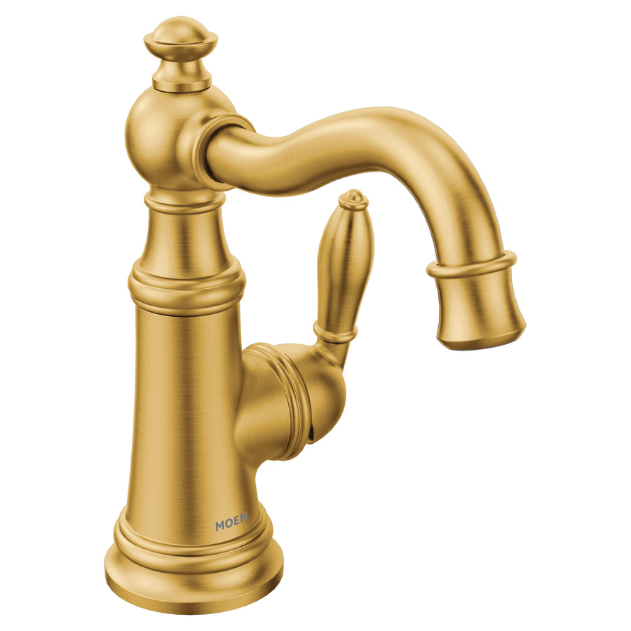 Weymouth 7.81' 1.2 gpm 1 Handle One Hole bathroom Faucet in Brushed Gold