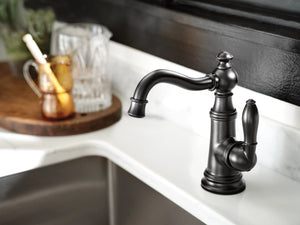 Weymouth 7.83' 1.5 gpm 1 Lever Handle One Hole Deck Mount Bar Faucet in Matte Black