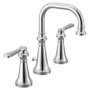 Colinet 9' 1.2 gpm 2 Lever Handle Three Hole Deck Mount Bathroom Faucet Trim in Chrome