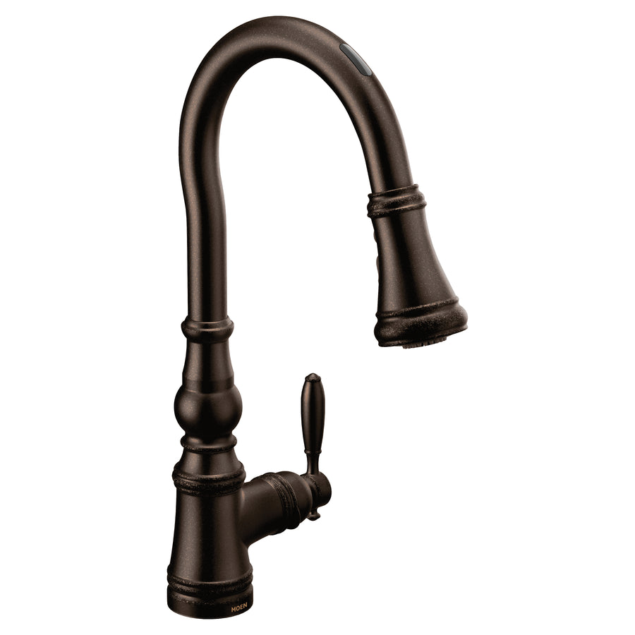 Weymouth 16.73' 1.5 gpm 1 Lever Handle One Hole Smart Kitchen Faucet in Oil Rubbed Bronze