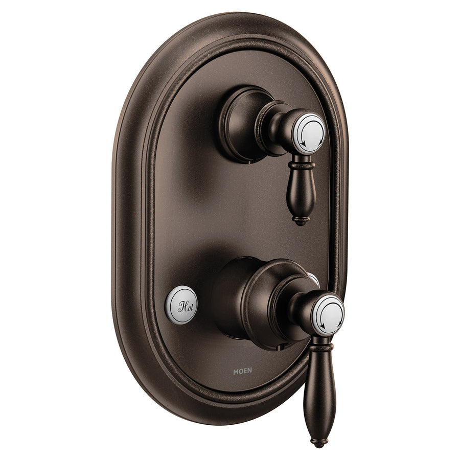 Weymouth 10.13' 2 Handle Transfer Valve Trim in Oil Rubbed Bronze