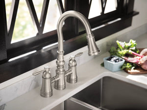 Weymouth 16.75' 1.5 gpm 2 Handle Three Hole Kitchen Faucet in Spot Resistant Stainless