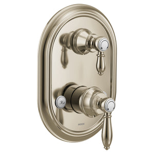 Weymouth 10.13' 2 Handle Transfer Valve Trim in Polished Nickel