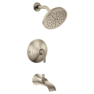 Doux 4.5' 2.5 gpm 1 Handle Posi-Temp Tub & Shower Trim in Brushed Nickel