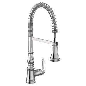 Weymouth 21.75' 1.5 gpm 1 Lever Handle One Hole Deck Mount Kitchen Faucet in Chrome