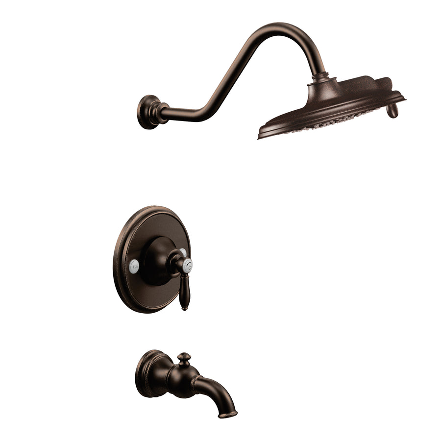 Weymouth 7' 1.75 gpm 1 Handle Eco-Performance Tub & Shower Faucet Trim in Oil Rubbed Bronze