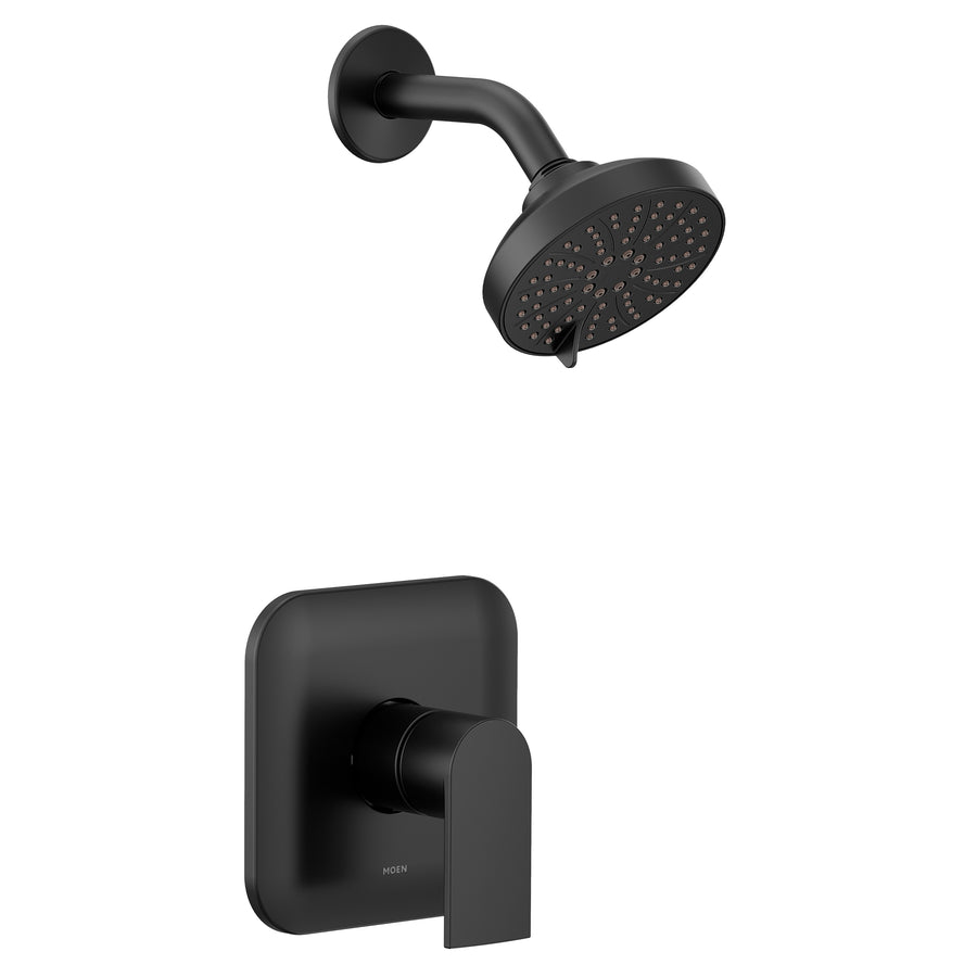 Genta LX 4.5' 1.75 gpm 1 Handle Shower Only Faucet in Matte Black