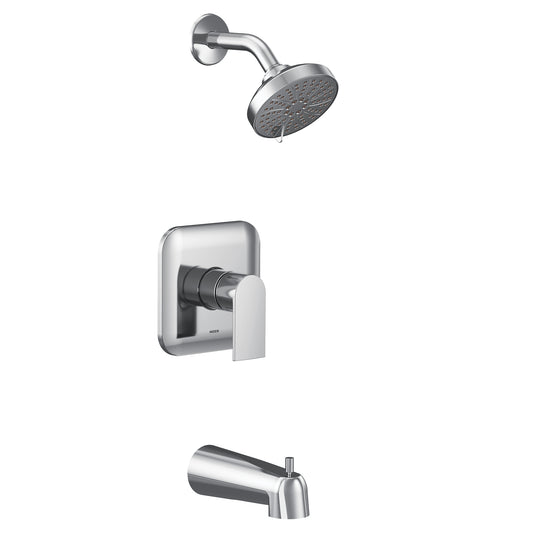 Genta LX 4.5" 1.75 gpm 1 Handle Tub & Shower Faucet in Chrome