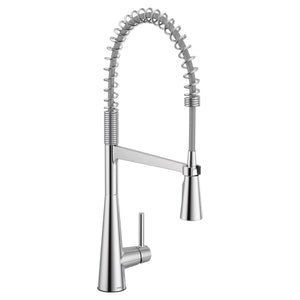 Sleek 23.25' 1.5 gpm 1 Lever Handle One or Three Hole Deck Mount Kitchen Faucet in Chrome