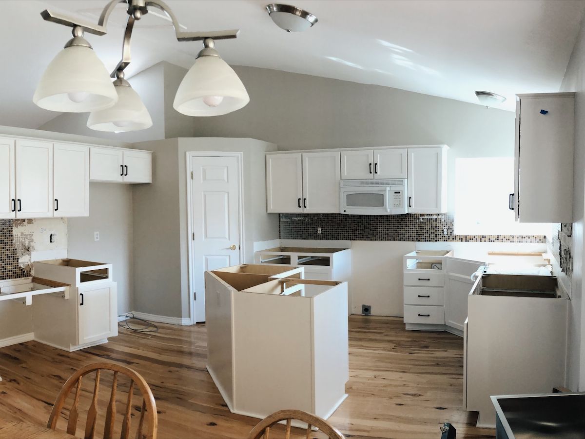 kitchen during renovation