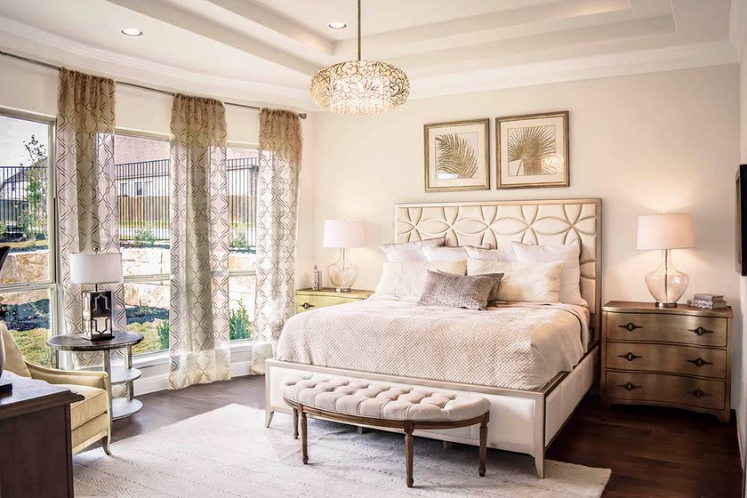 Beautiful Lighting in a Bedroom - Vevano Home