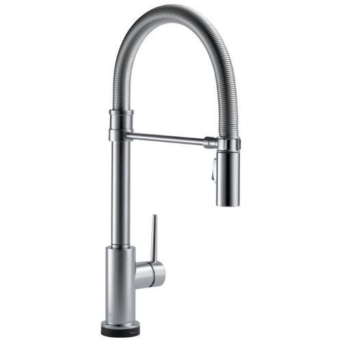 Delta  Trinsic Pre-Rinse Kitchen Faucet in Arctic Stainless with Touch Control