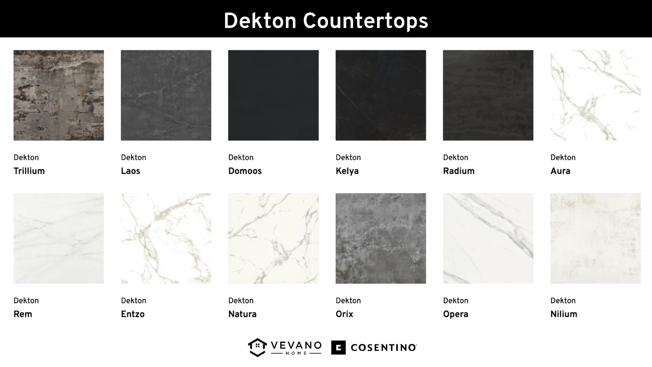 types of dekton countertops and dekton countertop colors
