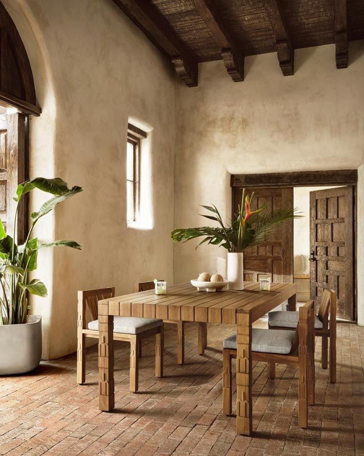 warm wood mediterranean interior design