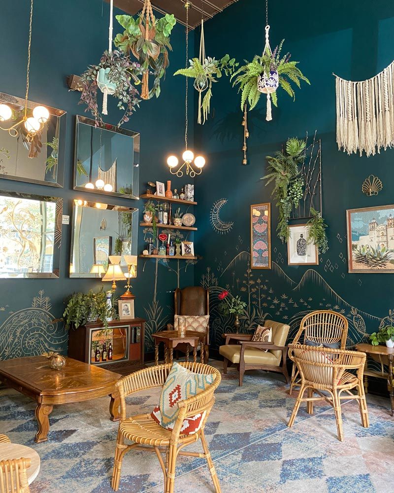 maximalist living room