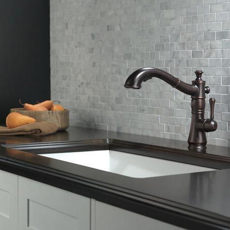 Delta  Cassidy Pull-Out Kitchen Faucet in Venetian Bronze