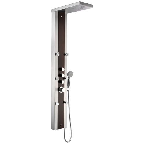 Anzzi Kiki Shower Panel in Mahogany & Polished Chrome