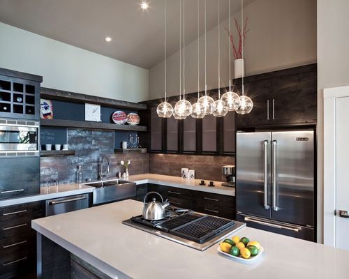 track lighting in kitchen