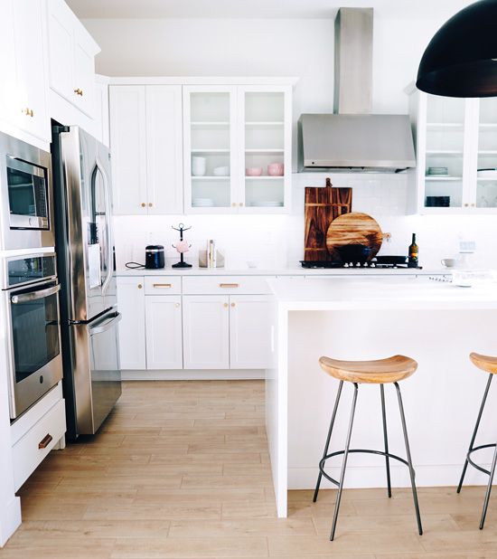 Small Kitchen Set Modern House Solid Wood White Shaker Kitchen